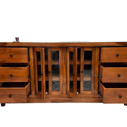 Lucullan Teak Wood Sideboard - premium teak wood craftsmanship
