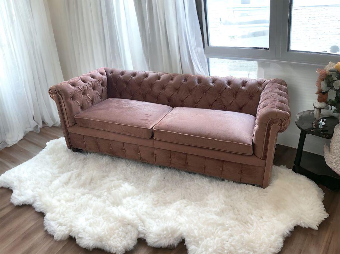 Graceful Velvet 3 Seater Sofa