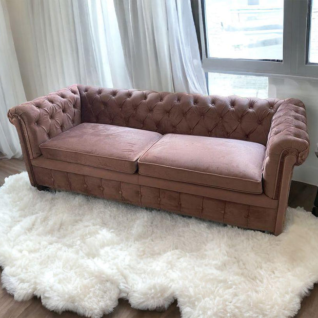 Graceful Velvet 3 Seater Sofa