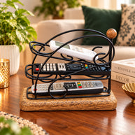 Wooden Twist Stylish Wooden Remote Control Organizer Stand Multi-Layer TV Remote Holder & Desk Organizer