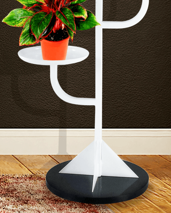 Plant Stands for Indoors and Outdoors, Flower Pot Holder Shelf for Multi Plants ( WHITE PLANTER) - WoodenTwist