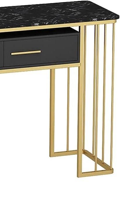 Chic Console Table with Storage Box - Sophisticated Style