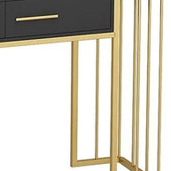 Chic Console Table with Storage Box - Sophisticated Style