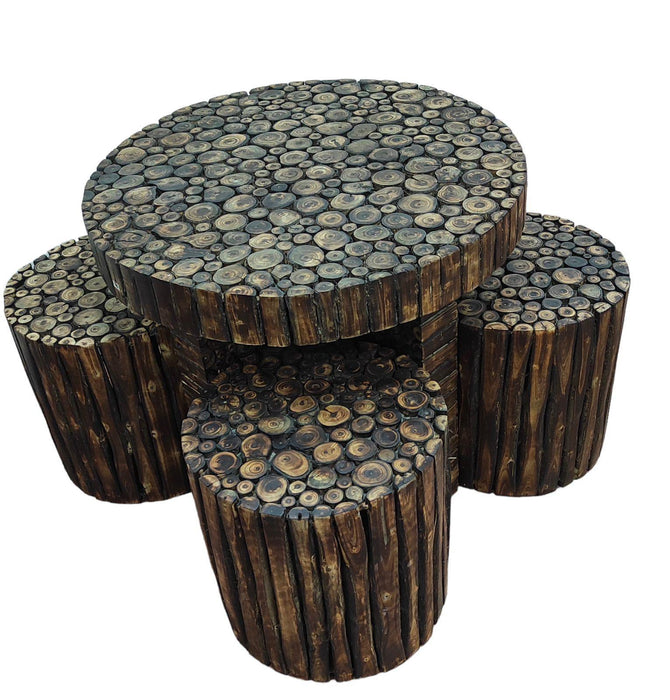 Antique Poplar Wood Coffee Table