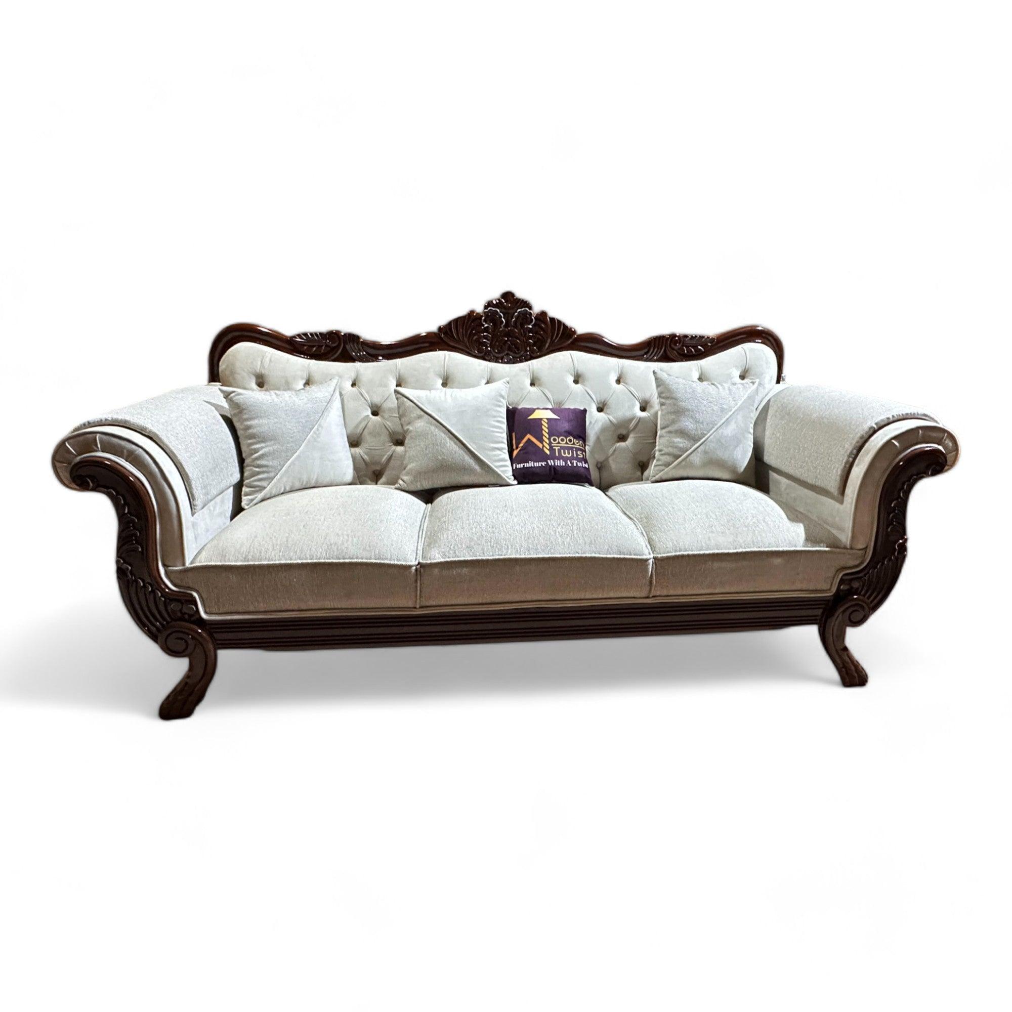 Wooden 3 Seater Sofa