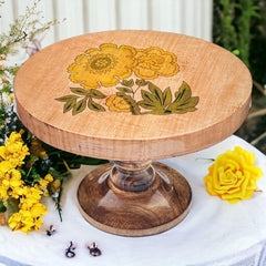 Wooden Twist Cake Stand