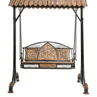 Wooden Twist Garden Swing - hammock hanging chains