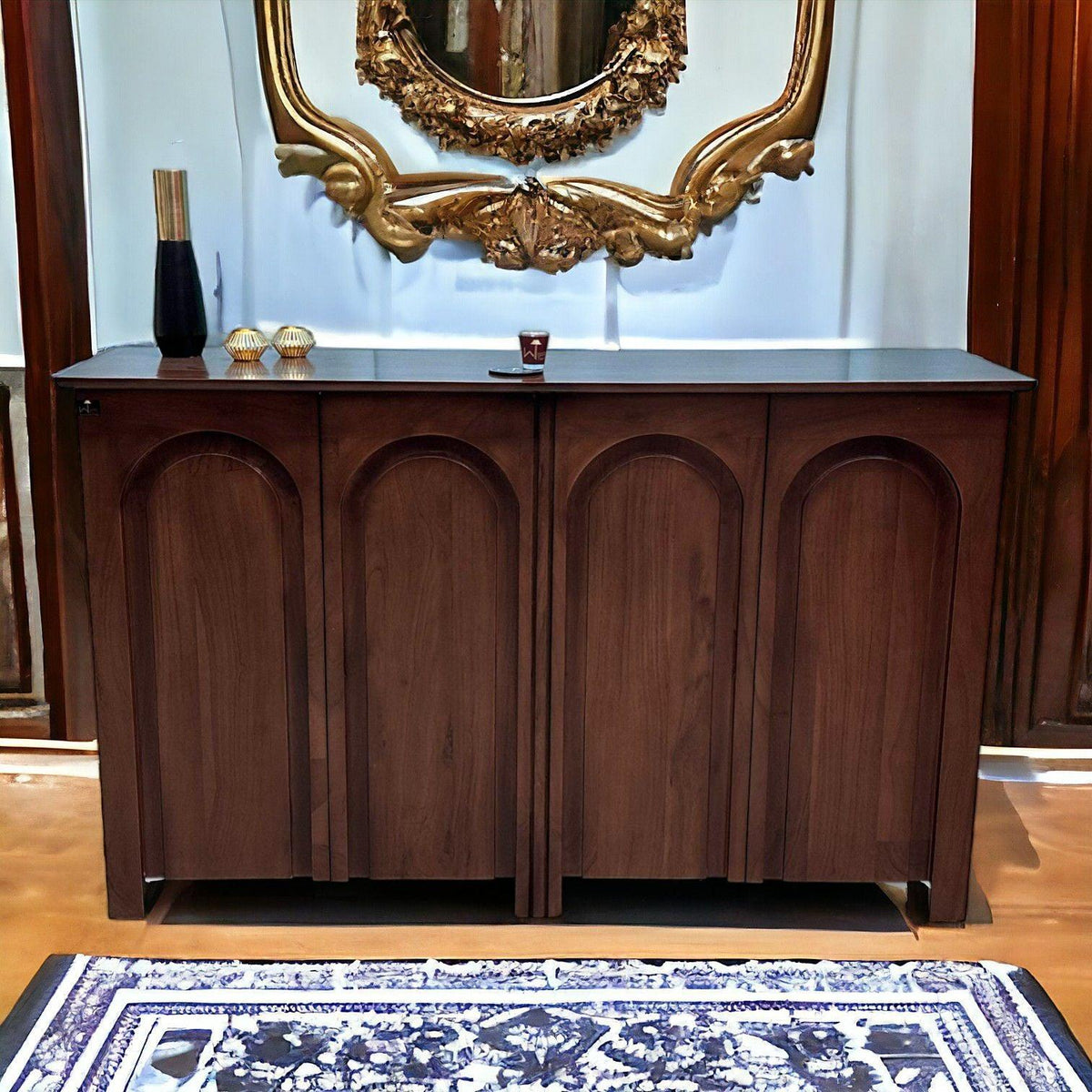 Acacia Wood in a Rich Walnut Finish