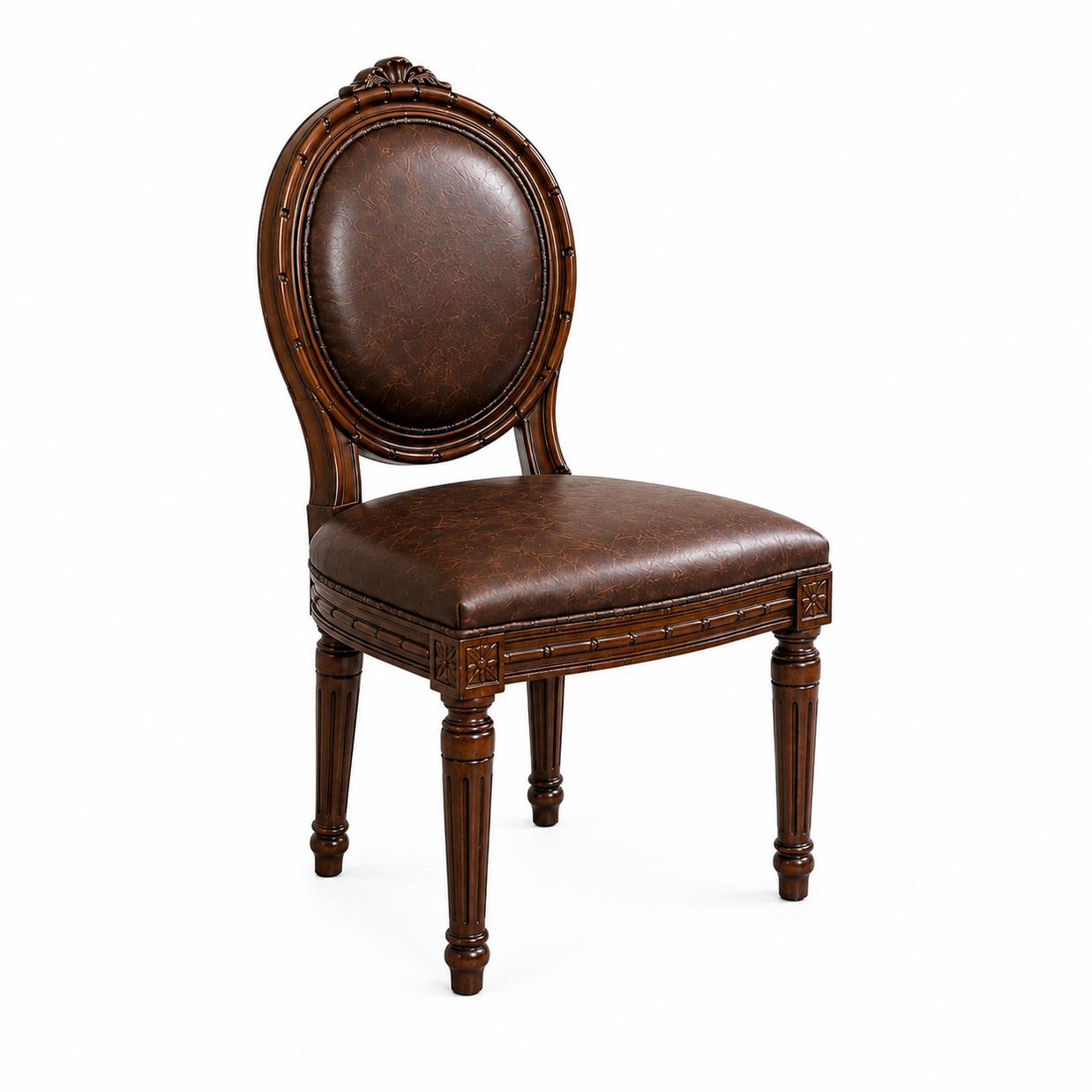 Wooden Twist Royal Look Hand Carved Sheesham Wood 6 Seater Dining Table Set