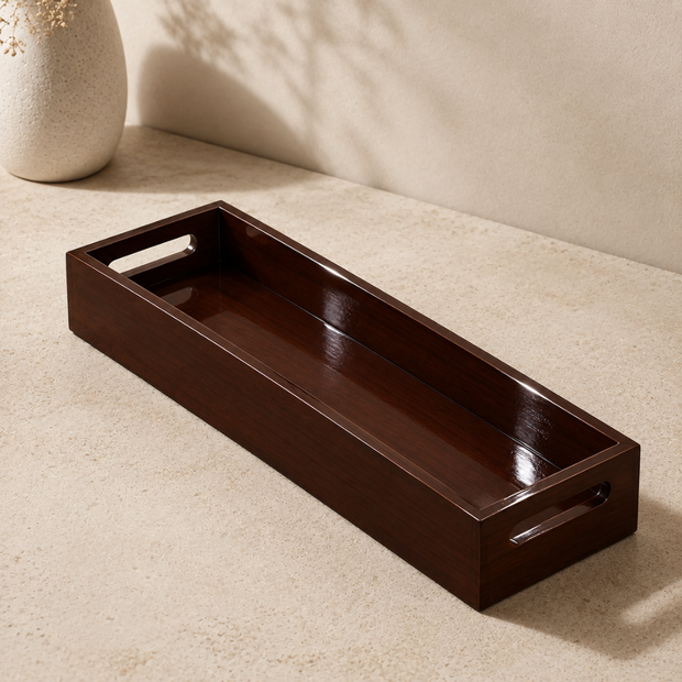 Wooden Twist Stylish Handles, Serving Tray 