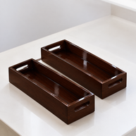 Wooden Twist Stylish Handles, Serving Tray 