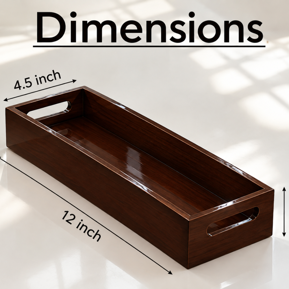 Wooden Twist Stylish Handles, Serving Tray 