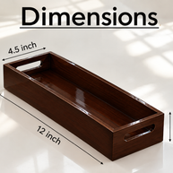 Wooden Twist Stylish Handles, Serving Tray 