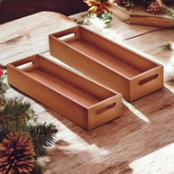Wooden Twist Stylish Handles, Serving Tray