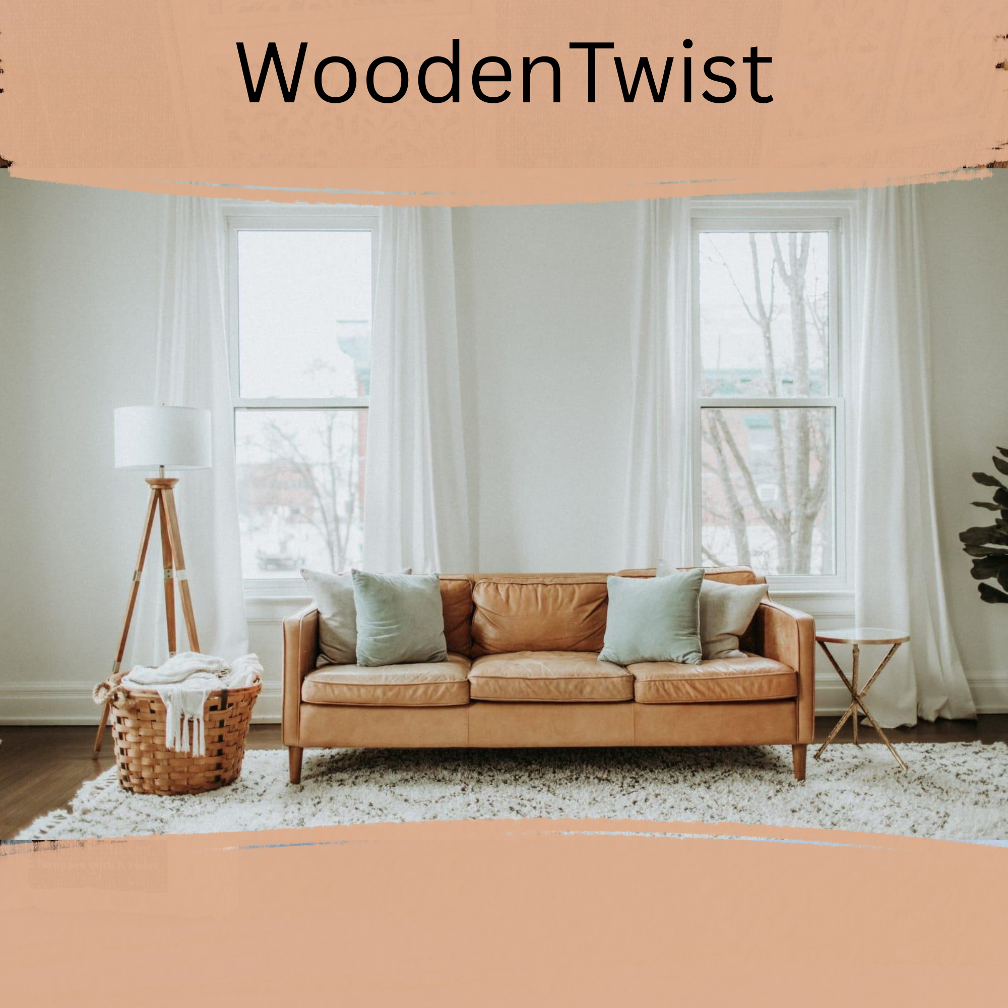 Wooden Handmade Modern Establishing Decorating Home Decor 3 Seater Sofa Set (Brown) - WoodenTwist