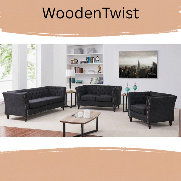 Fresco Living Room Sofa Set - WoodenTwist