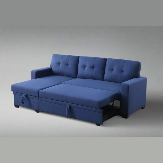L-Shape Sectional Sleeper Sofa Cum Bed 5 Seater - WoodenTwist