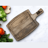 Wooden Twist Ezurx Mango Wood Pizza Platter, Cutting and Chopping Board, Rustic Serving Tray for Cheese and Charcuterie - Woo