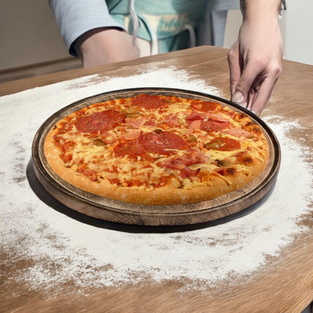 Suzlro Mango Wood Pizza Platter