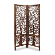 Nezox handcrafted Mango Wood room divider partition screen, view 10