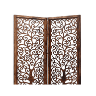 Nezox handcrafted Mango Wood room divider partition screen, view 7