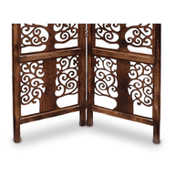 Nezox handcrafted Mango Wood room divider partition screen, view 8