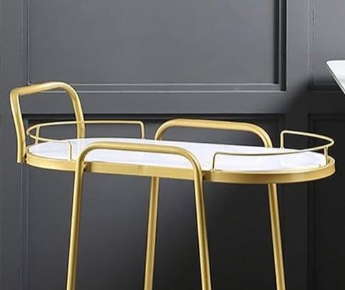 Golden Frame, White Marble