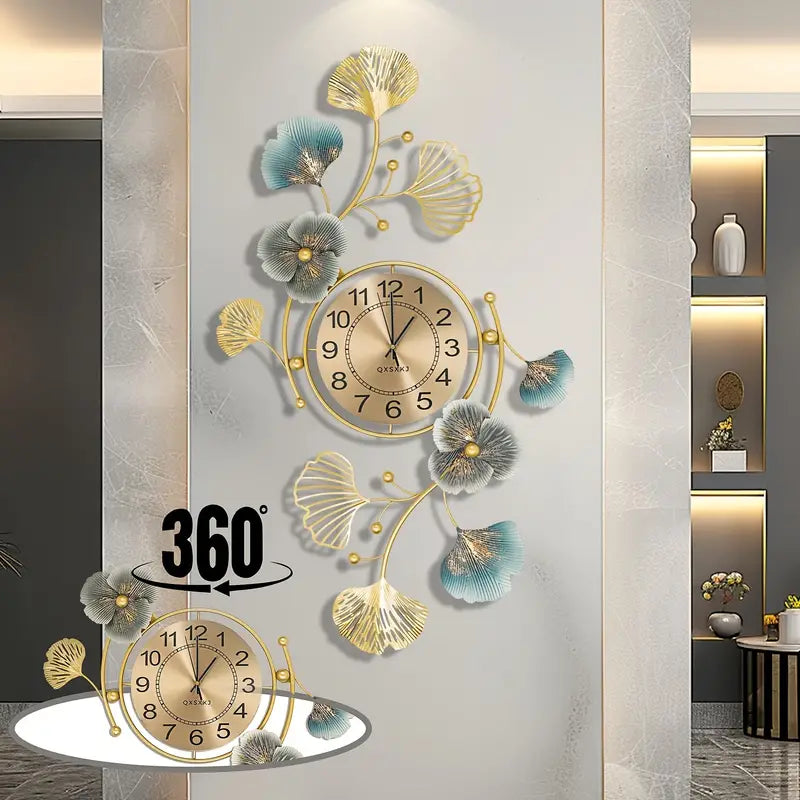Dentry Wall Clock – Modern Rustic Wall Clock with Textured Frame and Silent Quartz Mechanism