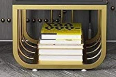 Elegant Square Side Table with Bottom Space - Black