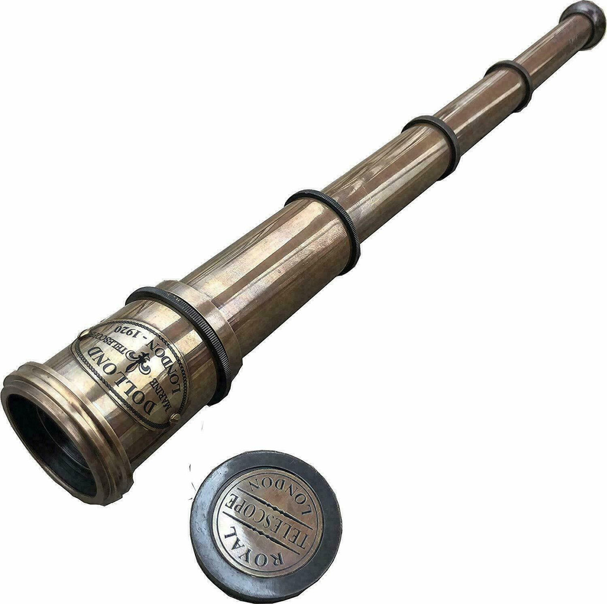 MARITIME TELESCOPE MARINE ANTIQUE BRASS PIRATE SPYGLASS VINTAGE SCOPE HANDMADE - WoodenTwist