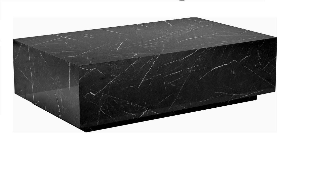 TURIN Coffee Table With Black Marble Finish - WoodenTwist