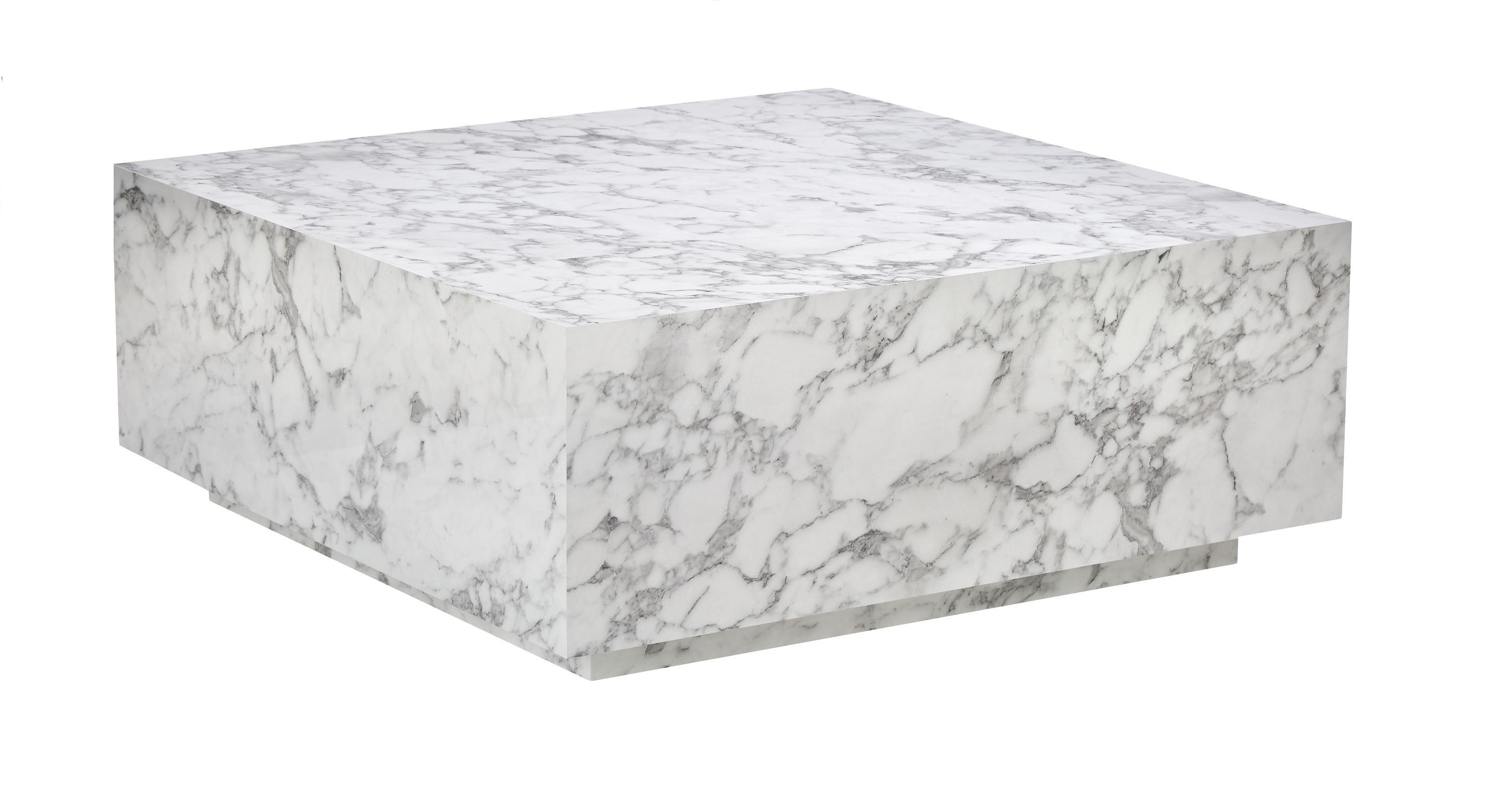 BOLNA Coffee Table With WHITE Marble Finish - WoodenTwist