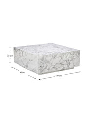 BOLNA Coffee Table With WHITE Marble Finish - WoodenTwist