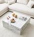 BOLNA Coffee Table With WHITE Marble Finish - WoodenTwist