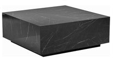 PALERMO Coffee Table With BLACK Marble Finish - WoodenTwist