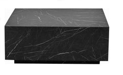 PALERMO Coffee Table With BLACK Marble Finish - WoodenTwist