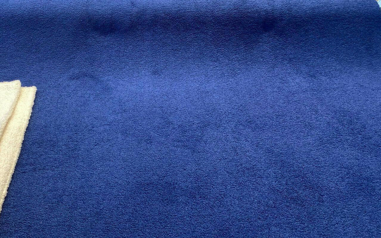 Soft Boucle Fabric In Blue Color - WoodenTwist