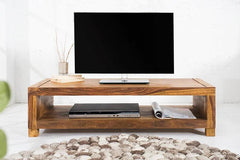 Sheesham Wood Capital Design TV Unit - WoodenTwist