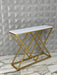 Modern marble top console table