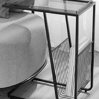 Side View of the Table with Books