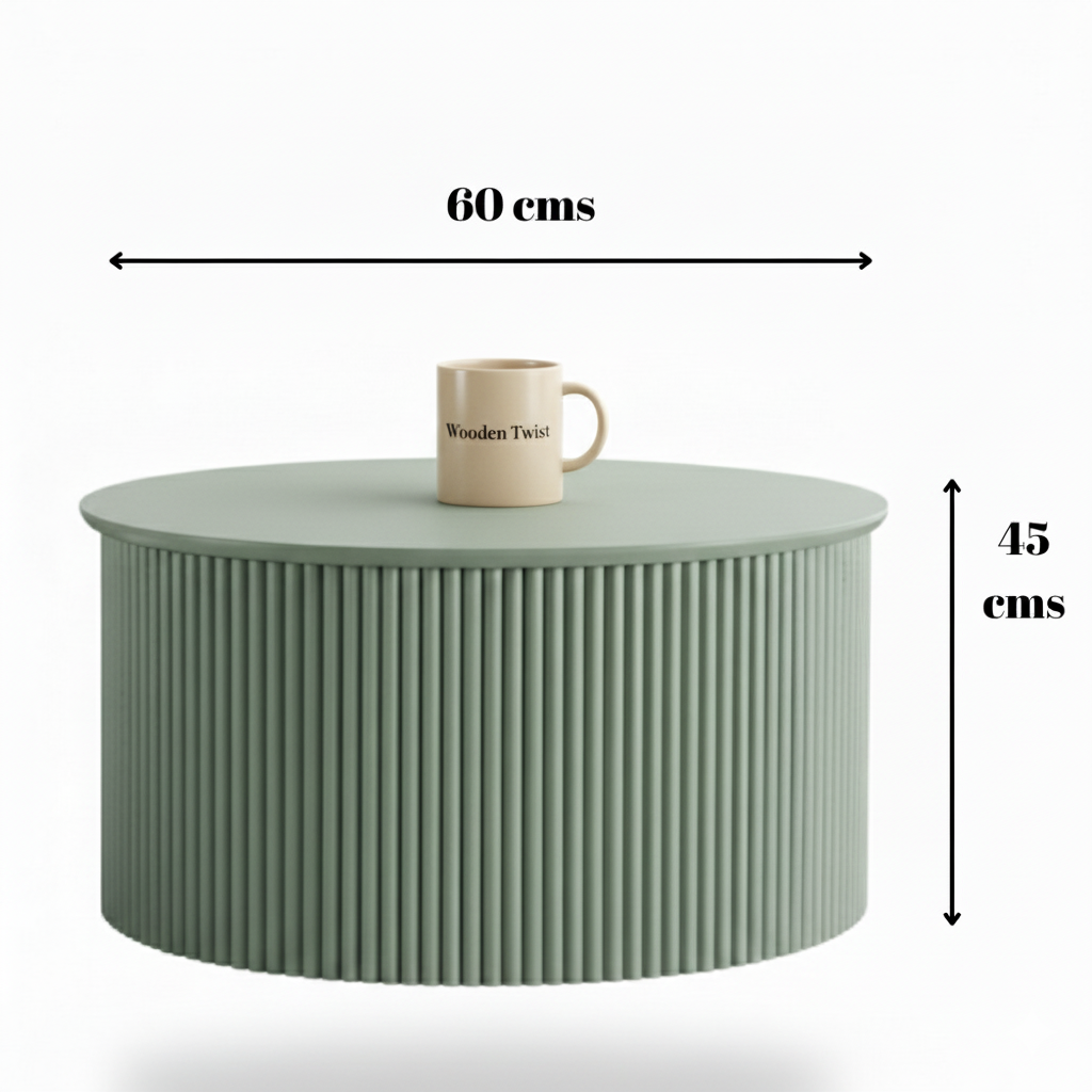 Round modern coffee table