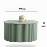 Round modern coffee table