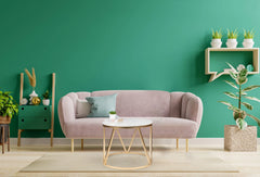 Golden White NX Round Metal Side Table for Living Room | Modern Accent Table for Bedroom, Balcony & Lounge