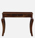 Solid Sheesham Wood Console Table With Curved Legs - WoodenTwist