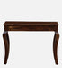 Solid Sheesham Wood Console Table With Curved Legs - WoodenTwist