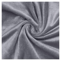 Velours Dark Grey Plain Velvet Fabric - WoodenTwist