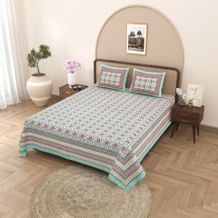 Jaipuri Print Cotton Bedsheet