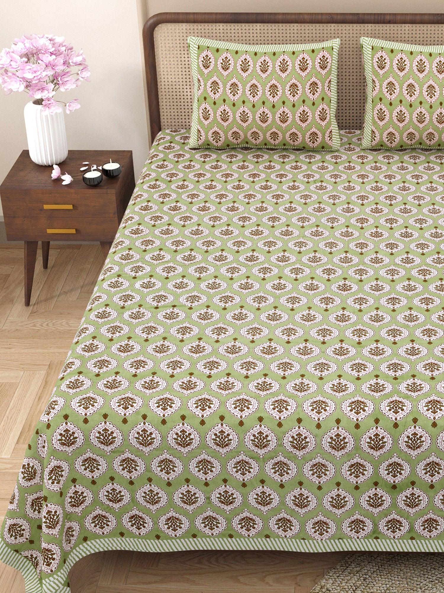 Jaipuri Print Cotton Bedsheet