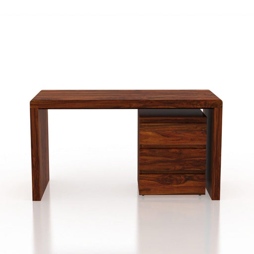 Sheesham Wood Detachable Storage Study Table - WoodenTwist