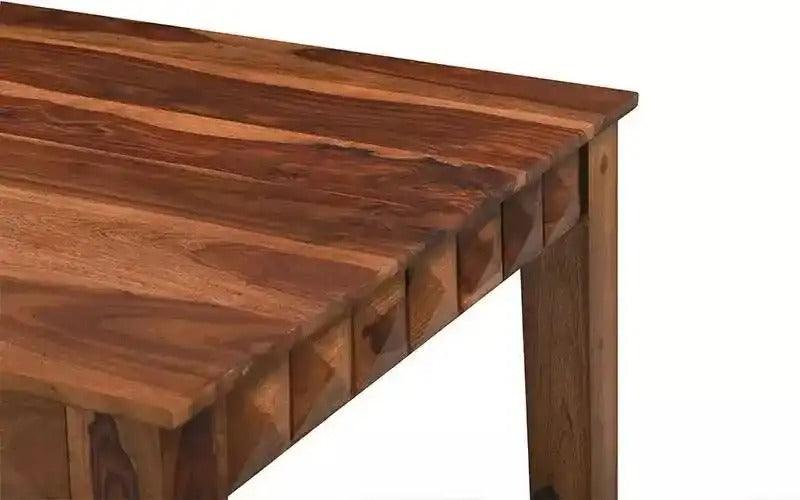 Solid Sheesham Wood Diamond 6 Seater Dining Table - WoodenTwist